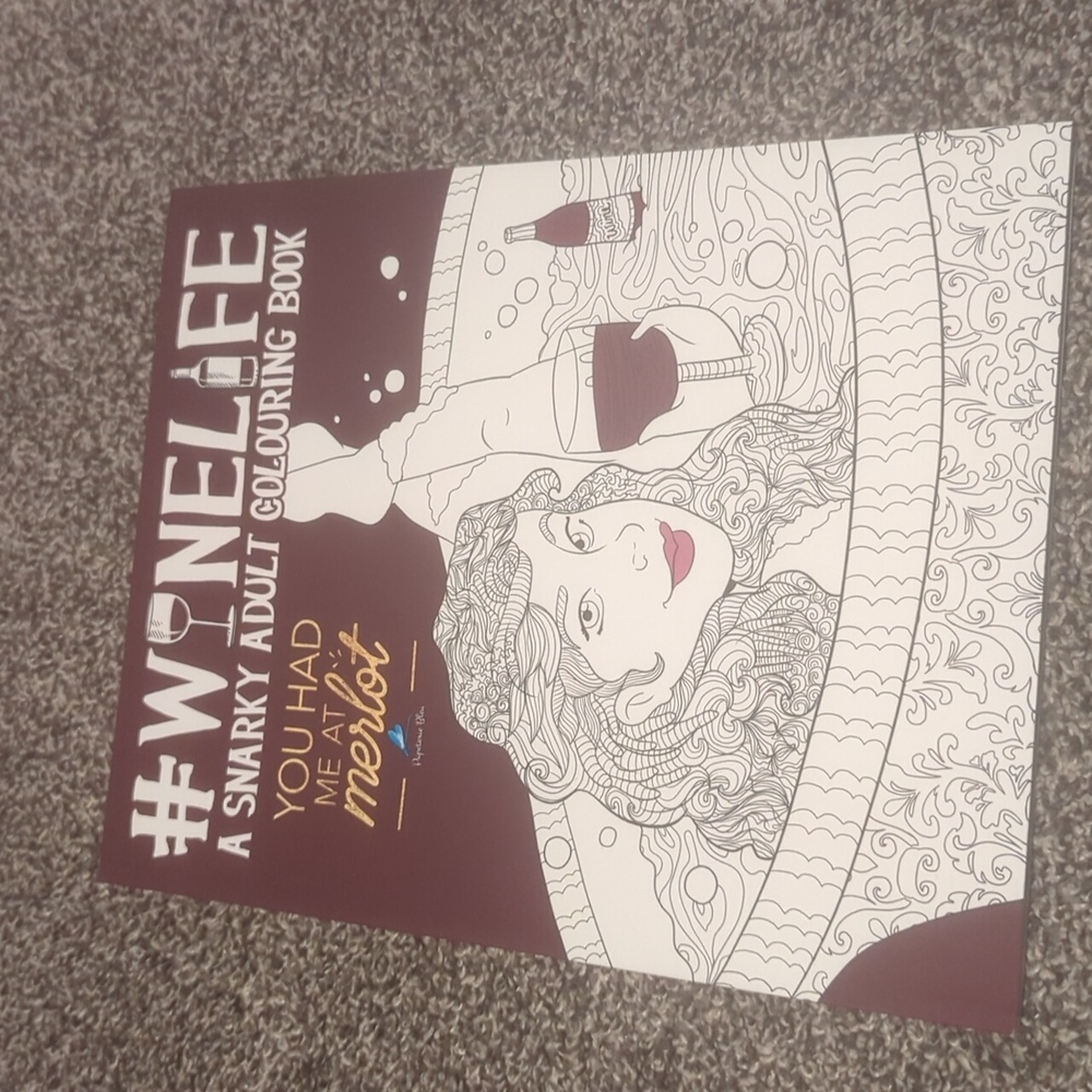 3/$30 Winelife A snarky Adult Coloring Book